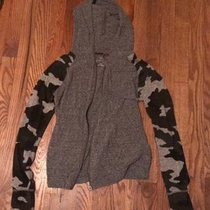 Camouflaged sweatshirt